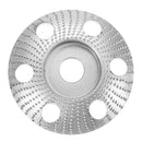 Drillpro 85mm Tungsten Carbide See Through Wood Shaping Disc Carving Disc with Hole 16mm Bore Sanding Grinder Wheel for 100 115 Angle Grinder