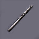 Drillpro DB-M7 10pcs 1/8 Inch Shank 1 Flute Carbide Spiral End Mill Cutter 3.175x25mm
