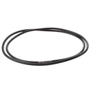 3mm Black Rubber Cord Necklace with Stainless Steel Closure - 24 Inch H2U3