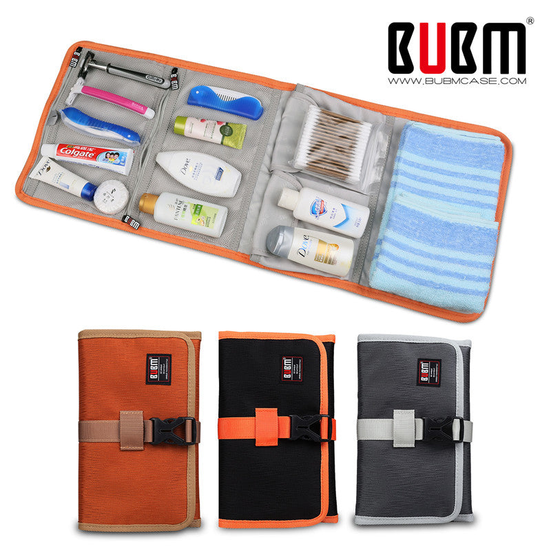 BUBM RDP Folded Travel Organizer Earphones Cable Storage Bag Wash Bag Electronics Accessories Case