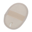 Beige Oval Bath Shower Face Loofah Scrubber Exfoliator Sponge Pad K1V9