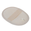 Beige Oval Bath Shower Face Loofah Scrubber Exfoliator Sponge Pad K1V9
