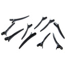 10 PCS 79 mm Plastic Barrette Hair Clip Black New W2W7