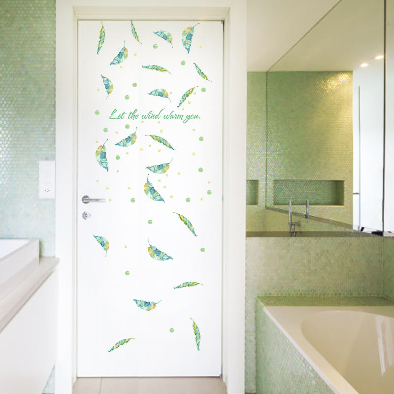 Miico SK7183 Glass Door Stickers Bathroom Decorative Stickers Cabinet Stickers Wall Stickers DIY Sticker
