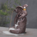 Auspicious Dragon Purple Sand Smoke Backflow Incense Burner Creative Aromatherapy Censer Decorations