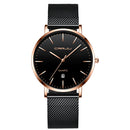 CRRJU 2270 Men Simple Dial Business Style Fashion Full Steel Strap Quartz Watch