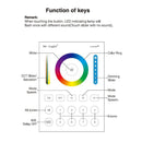 Milight B8 8-Zones Wall Mount Smart Panel LED Dimmer Controller Work With RGB+CCT Floodlight Bulb