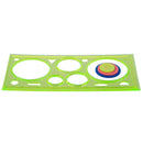 Drawing Ruler Stencil Ruler Rigid Plastic Paint School Children Z1V5