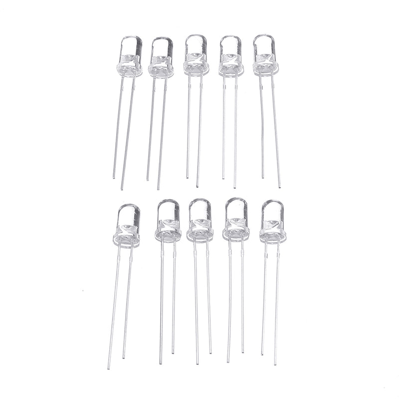 300pcs 5mm LED Diode 5 mm Assorted Kit Clear Warm White Green Red Blue UV Yellow Orange Pink F5 DIP DIY Light Emitting Diode Set