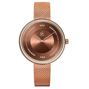 SHENGKE SK K0132 Full Steel Crystal Dial Fashion Women Elegant Quartz Watch