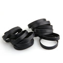 15 PCS Bracelet Bangle Rubber Black Sport 12 mm Band TOP V3F1