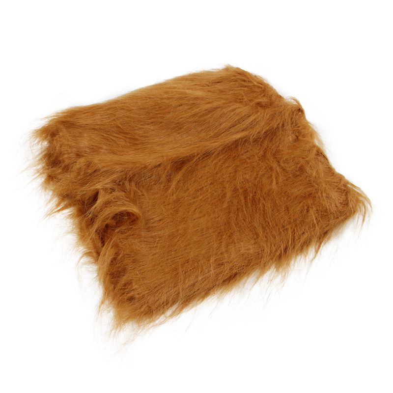 Pet Dog Lion Wigs Mane Hair Party Fancy E8G7