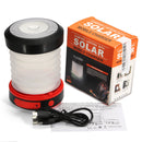 IPRee Collapsible Mini Solar Lantern Camping Tent LED USB Rechargeable Portable Flashlight Lamp