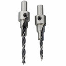 2pcs 4mm-5mm HSS 5 Flute Countersink Drill Bits Set Reamer Woodworking Chamfer