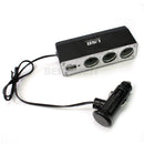 Auto Car Cigarette Lighter 3 Way Convertor Splitter Adapter Outlet 12V  JPT