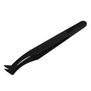 Curved Tip Plastic Black Anti-static Tweezers Repair Tool J3O5