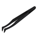 Curved Tip Plastic Black Anti-static Tweezers Repair Tool J3O5