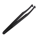 Curved Tip Plastic Black Anti-static Tweezers Repair Tool J3O5