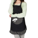 Hanerdun Womens Apron Ladies Cute Apron Fancy Maid Set Apron, Black Bowknot