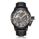 IK COLOURING K003 Business Style Male Wristwatch Leather Strap Mechanical Watches