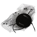 Ladies Hairspray Decoration Net Yarn Punk Burlesque Mini Hat Black X4M3