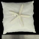 Wedding Ring Pillow Cushion Bearer Starfish Decorated 20 x 20cm---Ivory
