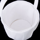 white Satin Wedding flower girl basket Crystal Rhinestone Decor F8Z3