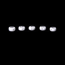 200 Pieces White Round Numbers Spacers Beads 7 mm W5U6