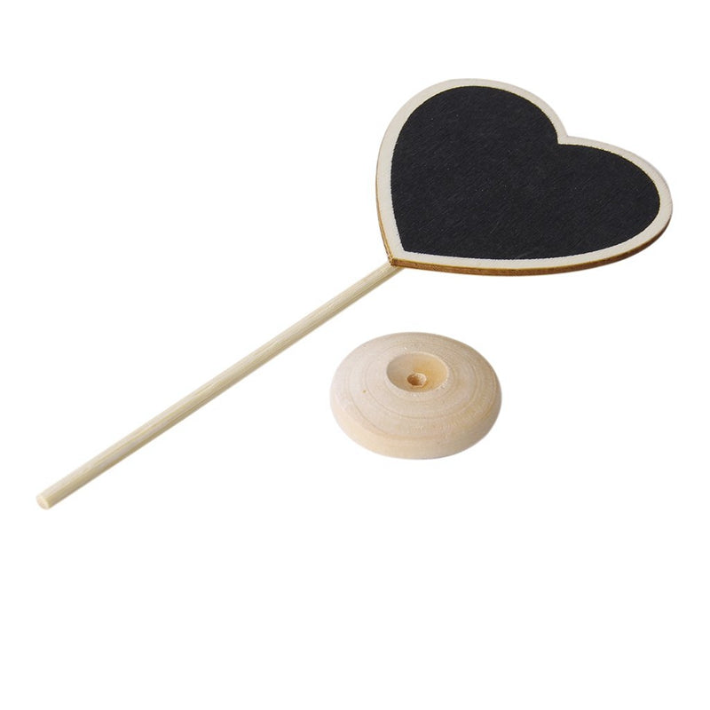 1 piece Wood Heart-shaped Small blackboard