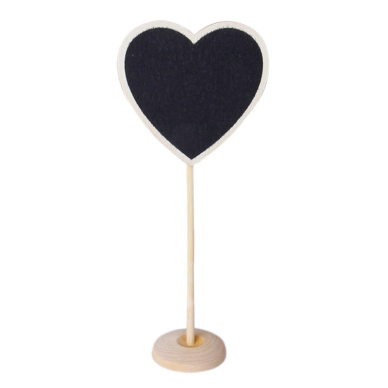1 piece Wood Heart-shaped Small blackboard