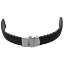 Watchband, bracelet, silicone, rubber, folding clasp, water-resistant, 18mm E5Y7