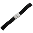 Watchband, bracelet, silicone, rubber, folding clasp, water-resistant, 18mm E5Y7