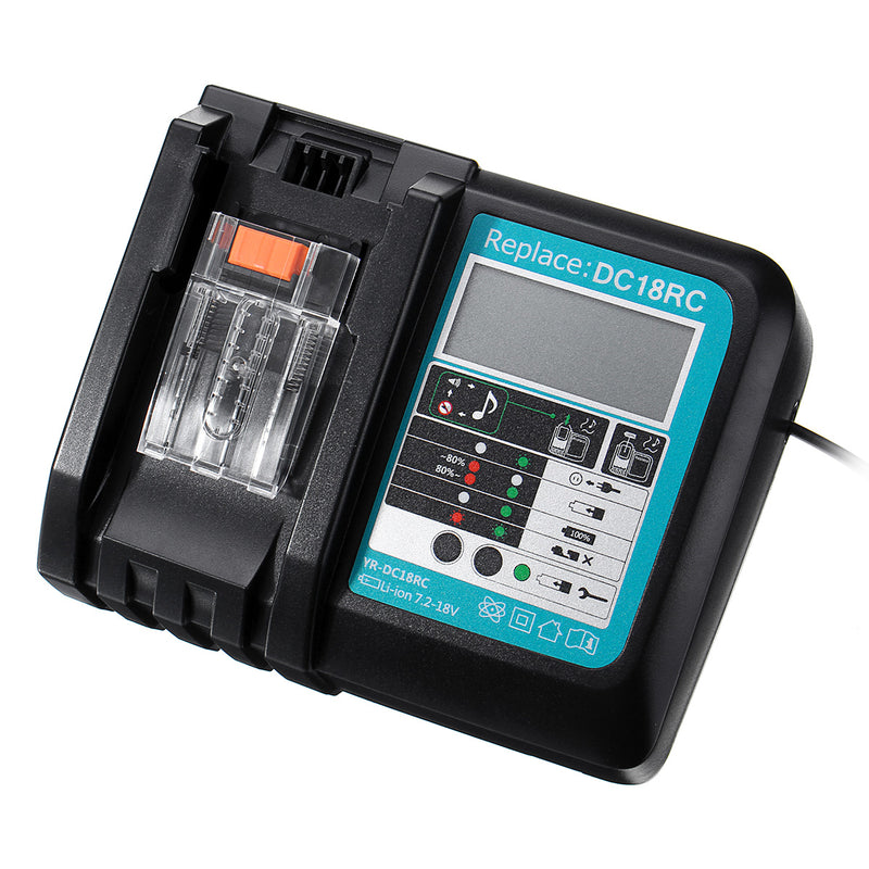 DC18RC Fast Lithium-Ion Battery Charger BL1830 BL1840 BL1850 For 14.4V 18V Makita Battery