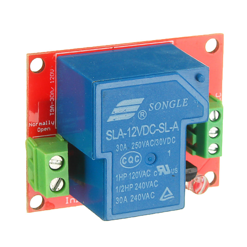 10pcs BESTEP 12V 30A 250V 1 Channel Relay High Level Drive Relay Module Normally Open Type For Auduino