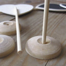 Wooden heart-shaped board with base Q1I8