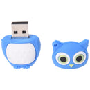 8GB Memory Stick USB 2.0 Flash Pen Drive Key Shape Blue Owl Z3Y5