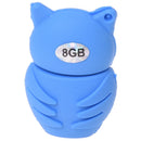 8GB Memory Stick USB 2.0 Flash Pen Drive Key Shape Blue Owl Z3Y5