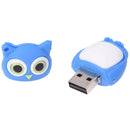 8GB Memory Stick USB 2.0 Flash Pen Drive Key Shape Blue Owl Z3Y5