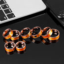 Rose Gold NTAG213 NFC Tag Finger Ring Multifunctional Intelligent Ring Titanium Steel Smart Wear Finger Digital Rings for Men Women