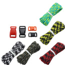 IPRee 5Pcs/set Outdoor EDC DIY Paracord Parachute Rope Cord Lanyard Survival Bracelet Knit Weaving Toos Kit With Buckle