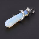 opal pendant necklace jewelry women girls supplies fashion