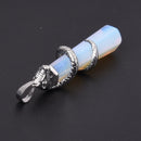 opal pendant necklace jewelry women girls supplies fashion