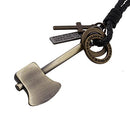 Metal PU Pendant Necklace Braided M7H7