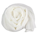Fashion Ladies White Soft Long Large Chiffon Scarf Neck Head Wrap G3I8