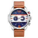 CURREN 8259 Casual Quartz Watches Rubber Band Military Analog Leather Quartz Wrist Watch
