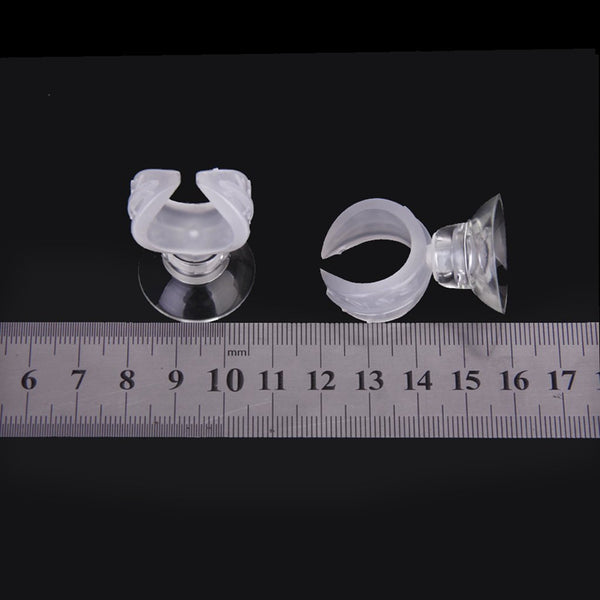 4pcs Suction Cups + 4pcs Clips for Aquarium Water Pipe/Heating Rod/Glass Ai J7O1