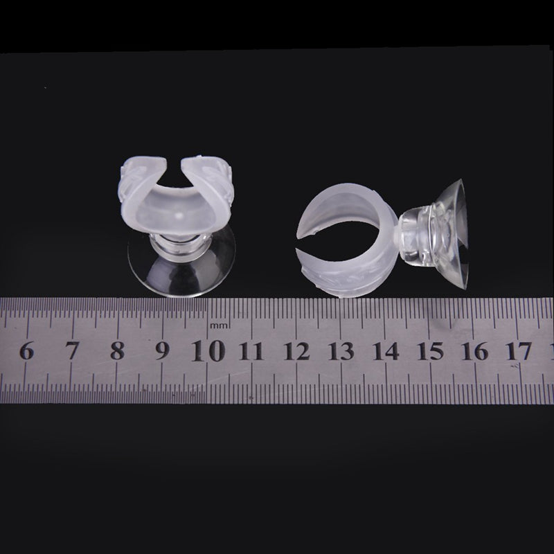 4pcs Suction Cups + 4pcs Clips for Aquarium Water Pipe/Heating Rod/Glass Ai J7O1