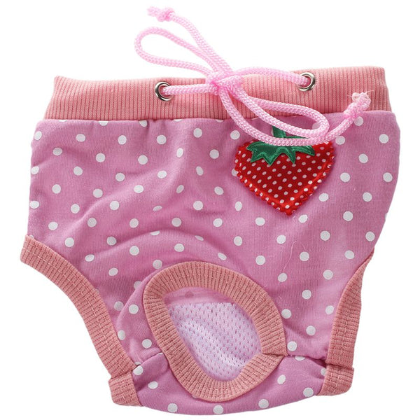 Female Pet Dog Hygienic Sanitary Diaper Pant Brief for Small Dog E2X1
