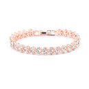 Trendy Metal Geometric Crystal Bracelet Temperament Rhinestone Bracelet