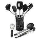 9Pcs/Set Stainless Steel Kitchen Utensils Cooking Non-Stick Baking Tool Silicone Set Kitchen Storage Container
